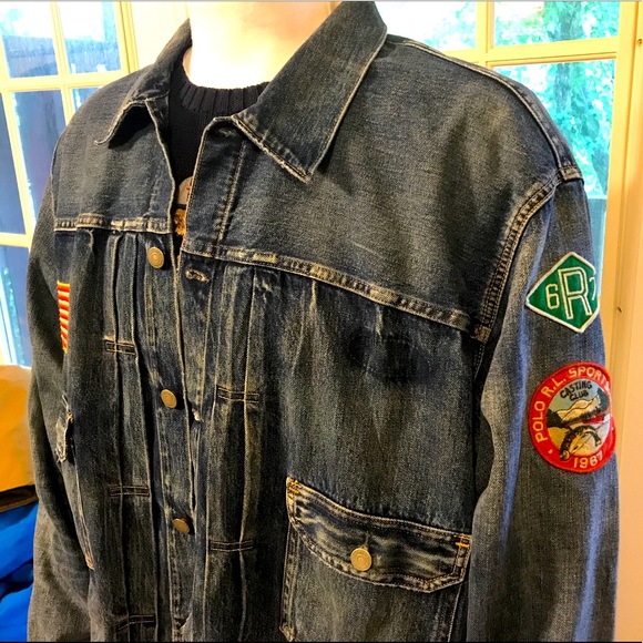 POLO RALPH LAUREN Sportsman Patched Denim Jacket - Picture 6 of 15